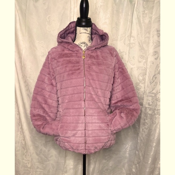 SzM Italian pink, reversible puffer jacket. - Picture 6 of 8